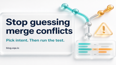 Stop Guessing Git Merge Conflicts — Pick Intent, Then Test